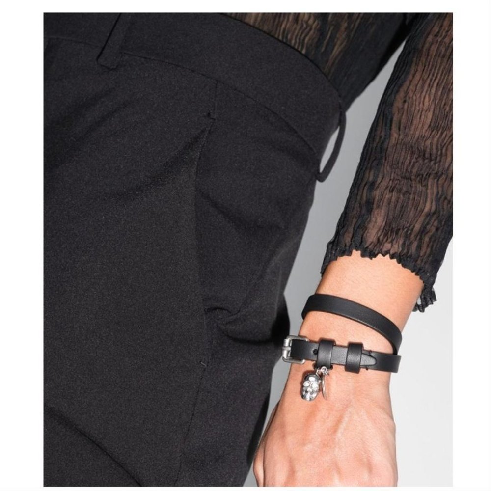 NEW Alexander McQueen Skull Double-wrap Bracelet